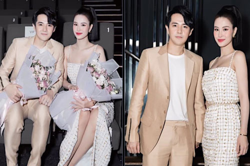 Sau gần 3 tháng trở thành bố mẹ 'bỉm', Ông Cao Thắng - Đông Nhi tái xuất với 'thần thái ngút ngàn'