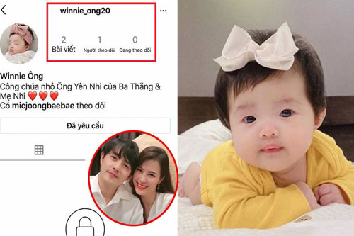 Sau Hà Hồ, đến lượt Ông Cao Thắng - Đông Nhi lập Instagram cho con gái cưng Winnie