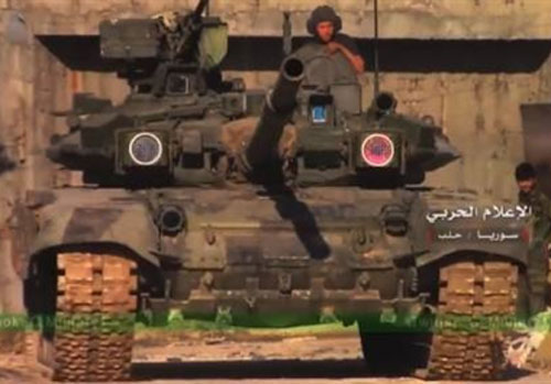 M&#xE0;n th&#x1EC3; hi&#x1EC7;n n&#x1ED5;i b&#x1EAD;t c&#x1EE7;a T-90 t&#x1EA1;i Syria tr&#x1B0;&#x1EDB;c &#x111;&#x1ED1;i th&#x1EE7;