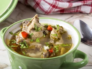 Canh gà nấu gừng, ấm lòng ngày đông
