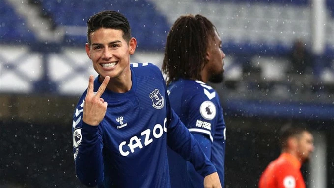 James đang là ngôi sao ở Everton