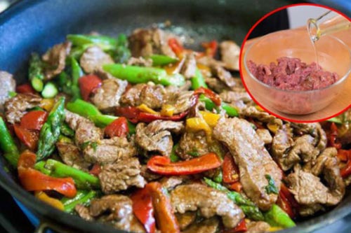 Mẹo xào thịt bò chín mềm, không bị dai