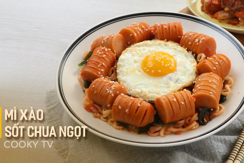 Mì xào sốt chua ngọt thơm ngon, lạ miệng cho bữa sáng