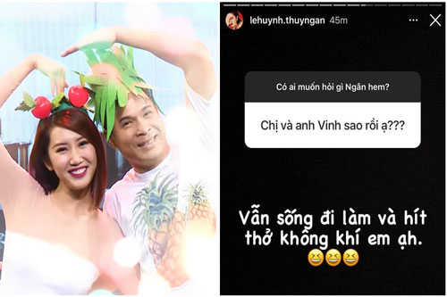 Thúy Ngân thẳng thắn trả lời khi được hỏi về Trương Thế Vinh và ngấm ngầm khẳng định mối quan hệ ở thời điểm hiện tại