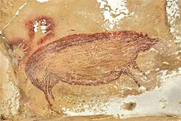 Phát hiện bức tranh vẽ con vật lâu đời nhất thế giới
