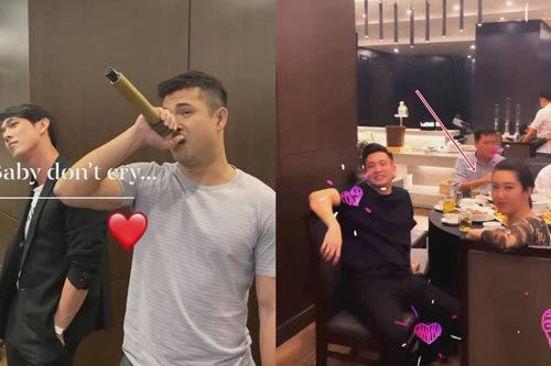 Thúy Ngân bị Nhã Phương làm lộ khoảnh khắc nhìn say sưa Trương Thế Vinh hát trong hội ngộ cùng bạn bè