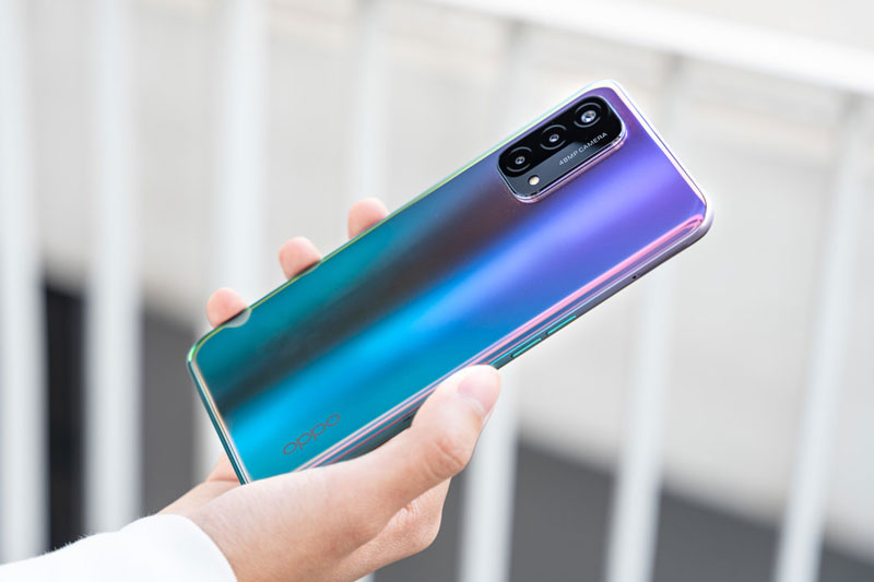 Cận cảnh Oppo A93 5G với RAM 8 GB, pin 5.000 mAh, màn hình 90Hz, giá hơn 7 triệu