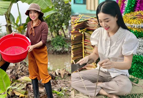 MC Đồng Thu bắt rươi, học làm đèn lồng