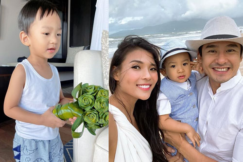 Thúy Diễm khoe hành động cực ga lăng của con trai cưng và nhắn nhủ ông xã: 'Ba Thành chỉ là người đến sau'