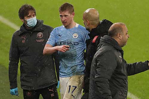 Man City nhận tin dữ từ De Bruyne