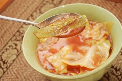 Giảm cân trong 1 tuần với súp bắp cải