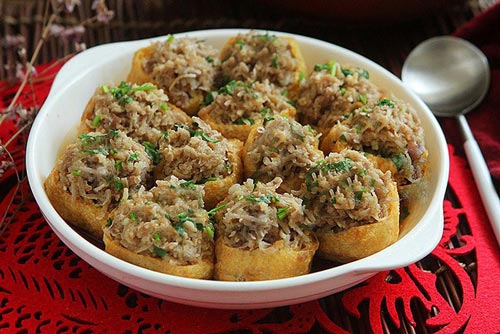 Đậu nhồi thịt lại thêm củ này vào, ăn một miếng ai cũng tưởng mua ở nhà hàng về