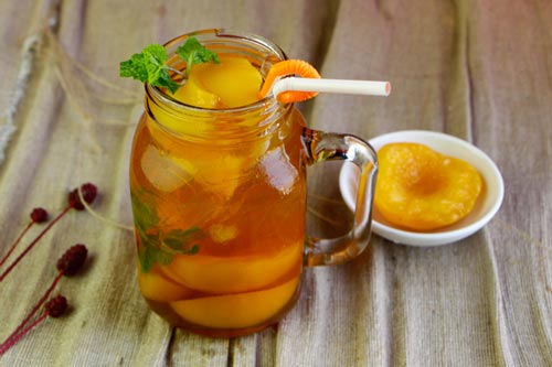 Công thức đơn giản làm trà đào tại nhà ngày cuối tuần