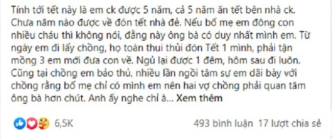 Vừa bàn với chồng về ngoại đón Tết, anh đã hùng hổ đáp “trừ khi ly hôn” không ngờ màn “phản pháo” mạnh hơn vũ bão của cô lại khiến anh tê tái - Ảnh 1.