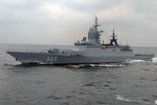 Tàu hộ vệ tên lửa Stoyky - Dự án 20380 của Hải quân Nga. Ảnh: TASS.