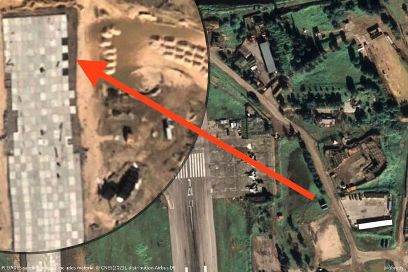 Nga đang mở rộng đường băng tại căn cứ không quân Hmeimim. Ảnh: Al Masdar News.