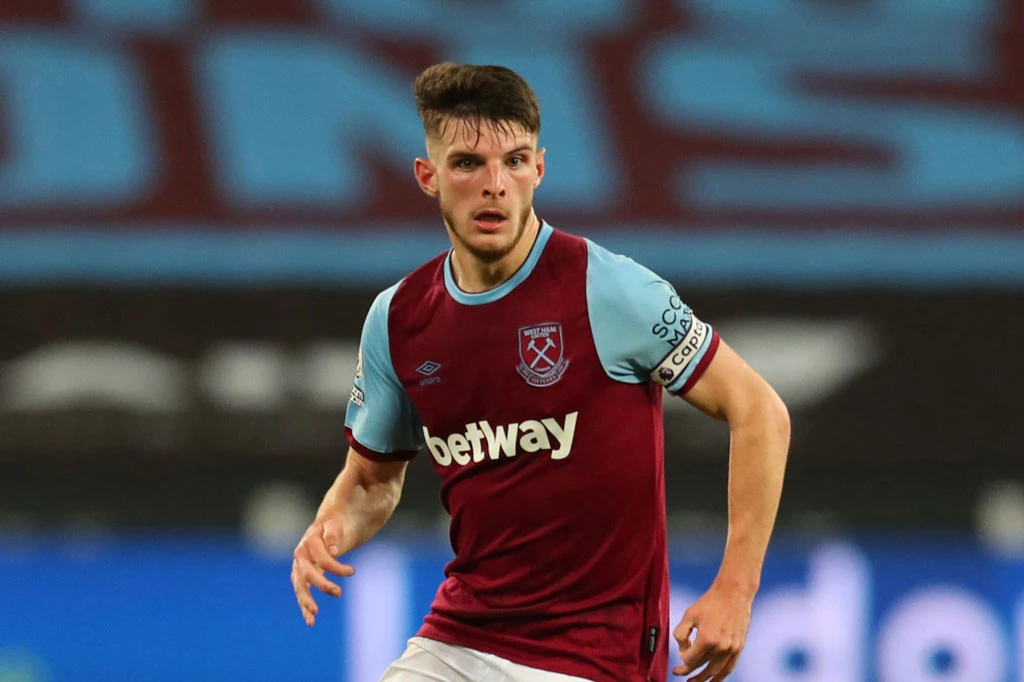 5. Declan Rice (West Ham, 22 tuổi, định giá chuyển nhượng: 49,4 triệu bảng).