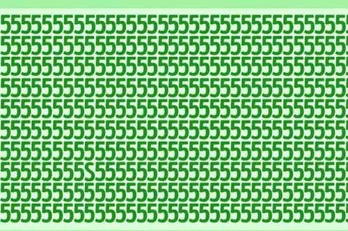 Thách thức thị giác 5 giây: Bức ảnh toàn số 5 có 'giấu' một chữ cái, đố bạn nhìn ra chữ gì