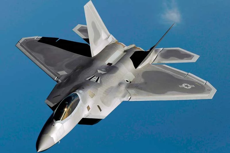 Cận cảnh chiếc F-22 Raptor.