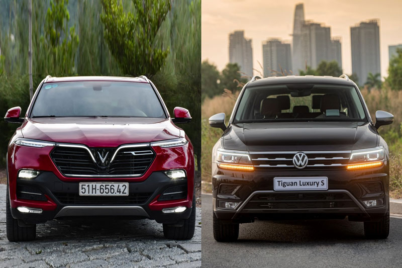 So sánh VinFast Lux SA2.0 với Volkswagen Tiguan Allspace: Chọn SUV nào phù hợp?