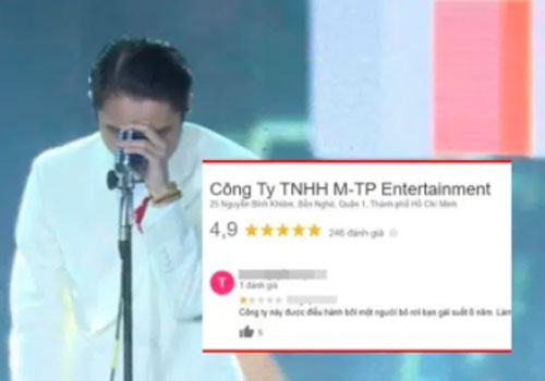 Cư dân mạng ào vào comment xấu và đánh giá 1 sao công ty giải trí của Sơn Tùng M-TP sau vụ ồn ào "trà xanh"