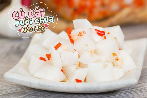 Chống ngấy cho bữa cơm gia đình với món củ cải muối chua kiểu Hàn cực hấp dẫn