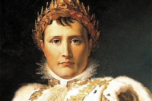 Một phần bức tranh vẽ hoàng đế Napoleon của họa sĩ François Baron Gérard.