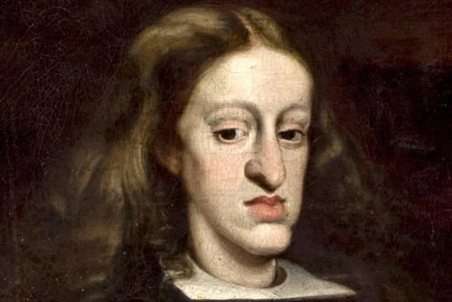 Bức chân dung của vùa Charles II, người cuối cùng trong dòng họ Habsburg. Nó cho thấy tình trạng biến dạng khuôn mặt của vị vua Tây Ban Nha. Ảnh: Bảo tàng Kunsthistorisches.