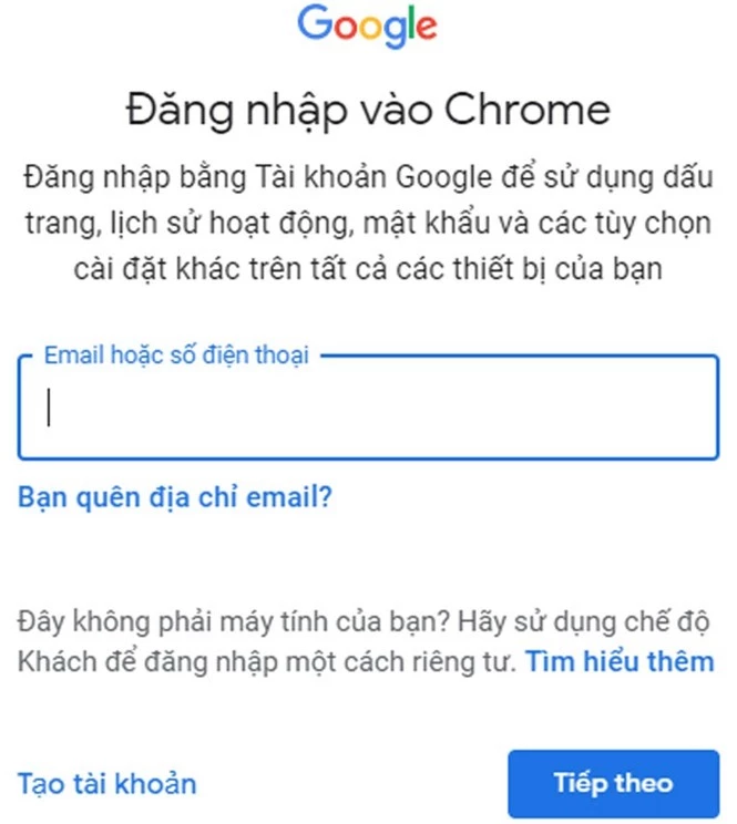 Hướng dẫn bật tính năng đồng bộ hóa trên Google Chrome - ảnh 3