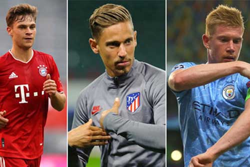 Sao Atletico cùng De Bruyne và Kimmich là những tiền vệ hay nhất châu Âu