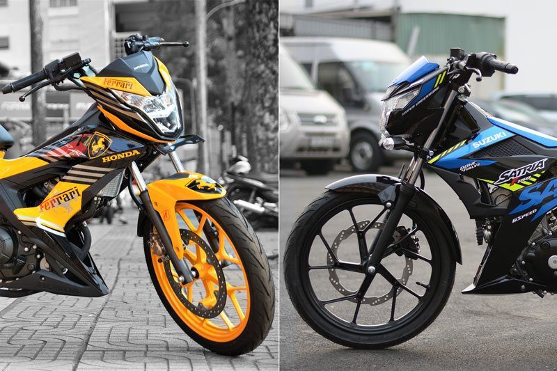 So sánh Suzuki Satria với Honda Sonic: Mẫu xe côn tay nào phù hợp với bạn?