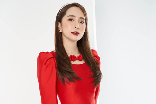 'Cá sấu chúa' Quỳnh Nga thần thái kiêu sa khi diện đầm đỏ