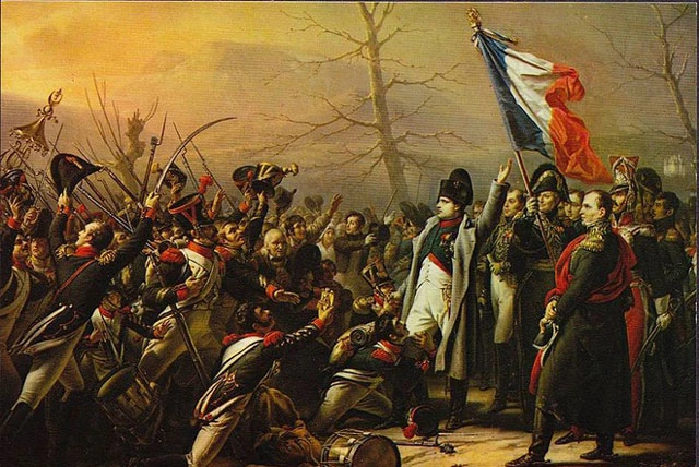 Tranh Napoleon trở về từ Elba của họa sĩ Charles Auguste Guillaume Steuben.
