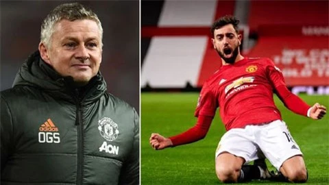 Solskjaer có quy định đặc biệt với Bruno Fernandes trong các trận đấu