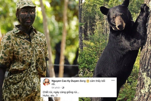 'Cục than bé nhỏ' xin chào mọi người, có ai nhận ra đây là Hoa hậu Kỳ Duyên không?