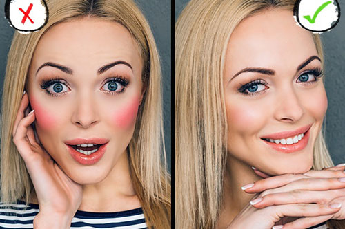 Sai lầm nghiêm trọng khi đánh má hồng bạn phải sửa ngay