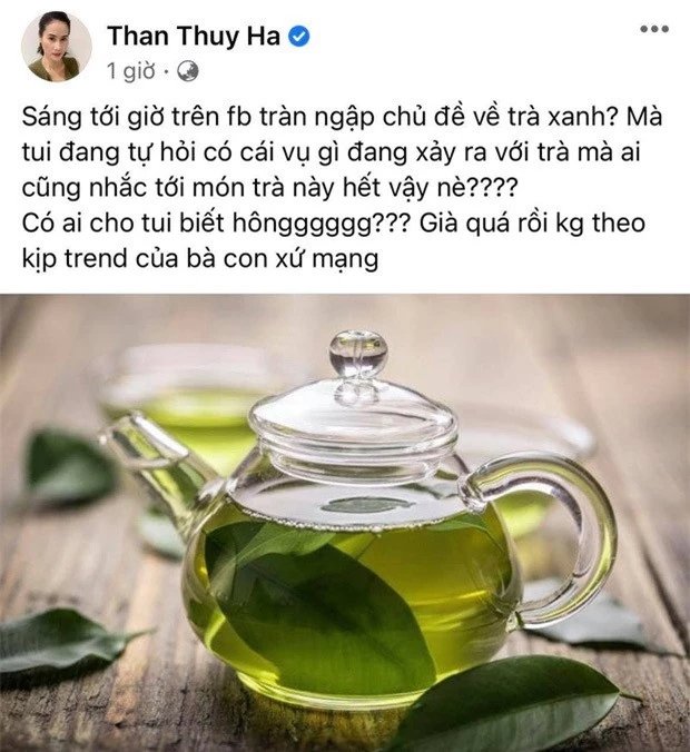 Loạt sao Việt bắt trend 'trà xanh' đầy ẩn ý - ảnh 7