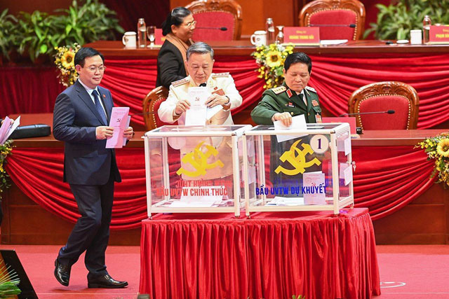 Những ủy viên Bộ Chính trị, Ban Bí thư tái cử Trung ương khóa XIII