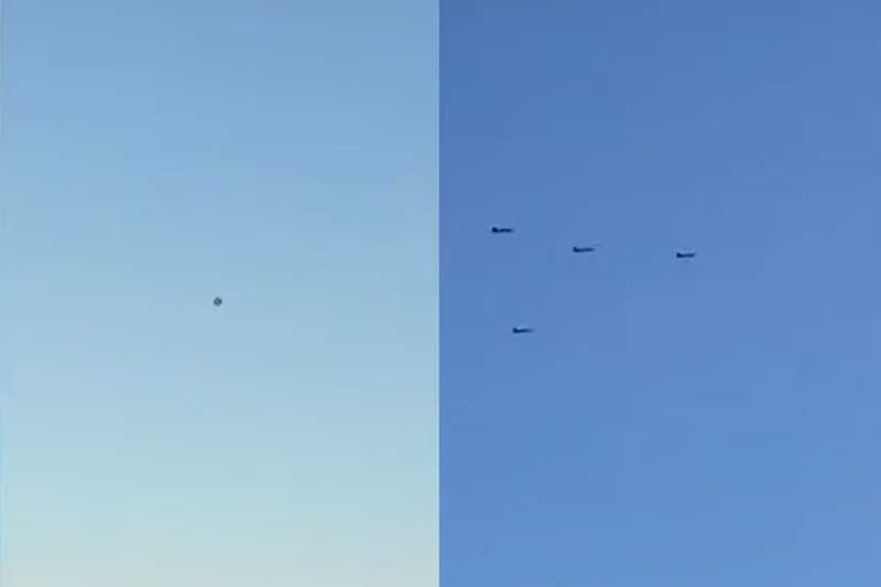 Không quân Mỹ đánh chặn chiến hạm của người ngoài hành tinh tại California?