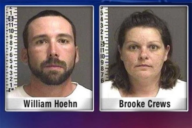 Cặp đôi Hoehn - Crews khi bị bắt