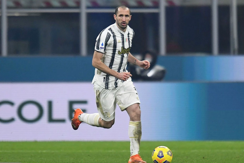 =9. Giorgio Chiellini (mức lương trước thuế: 130.000 bảng/tuần).