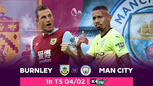 Manchester City luôn giành chiến thắng khi gặp gỡ Burnley trong 7 lần chạm trán gấn nhất