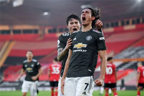 Cavani ghi 4 bàn thắng chỉ sau 618 phút thi đấu tại Premier League mùa này