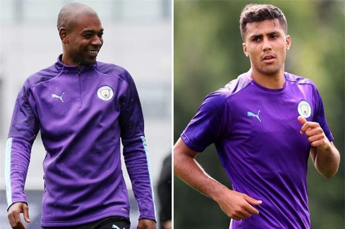 Fernandinho và Rodri đảm bảo thế trận kiểm soát của Man City ngay cả khi không có De Bruyne