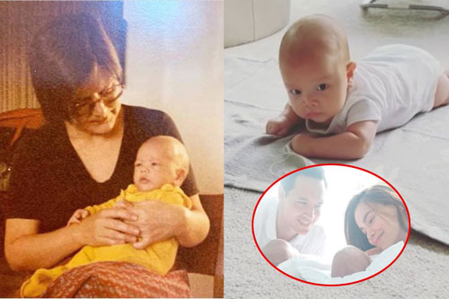 Hồ Ngọc Hà hiếm hoi khoe ảnh còn bé của ông xã Kim Lý, lại y hệt con trai Leon bây giờ