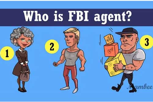 Thử tài tinh mắt 5 giây: Người nào trong hình là điệp viên FBI?