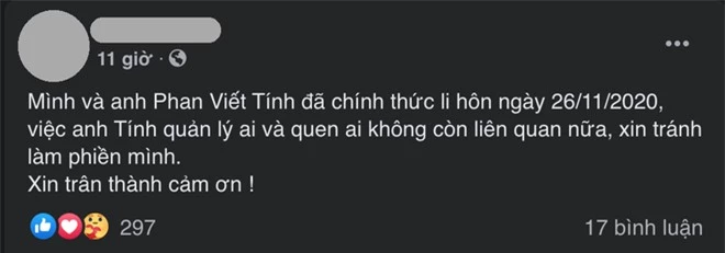 Vợ cũ của quản lý ca sĩ Hoài Lâm thông báo đã ly hôn, sau 3 tháng drama đánh ghen ồn ào diễn ra - Ảnh 2.