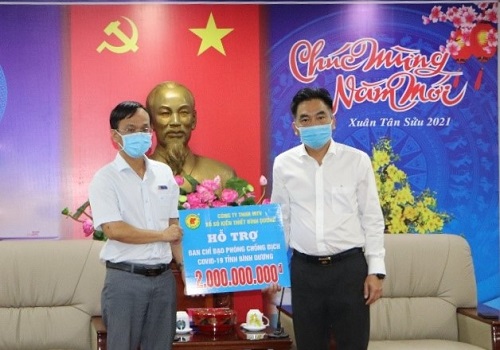 Xổ số Kiến thiết Bình Dương hỗ trợ 2 tỷ đồng phòng chống Covid-19