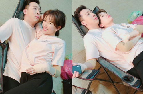 Hari Won gọi Trấn Thành là chiếc giường, ngang nhiên nằm lên người và còn tuyên bố chủ quyền "căng đét"