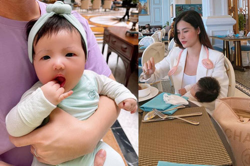 Khoảnh khắc đáng yêu của tiểu công chúa nhà Đông Nhi được bố mẹ đưa đi du lịch Phú Quốc